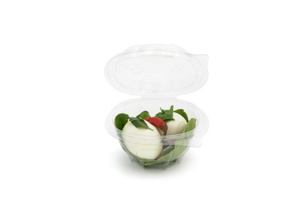 250ml Round Hinged Salad Container Open V2 (Large)