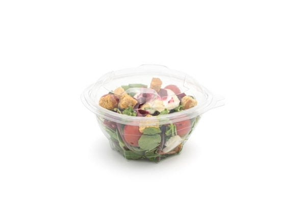 750ml Round Hinged Salad Container Closed (1) (Large)