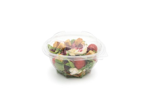 750ml Round Hinged Salad Container Closed (Large)