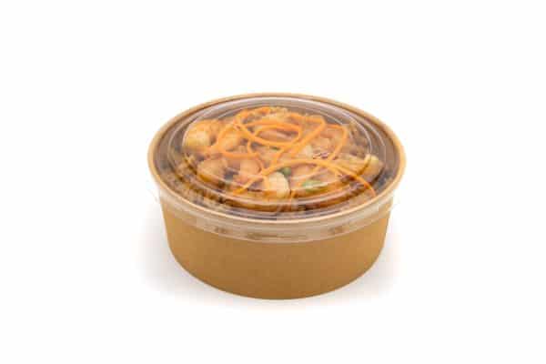 Kraft Bowl 1090ml With Prawns And Rice And Lid