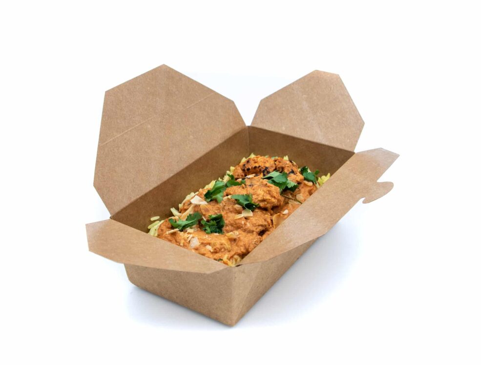 Rectangle Deli Box With Chicken Curry