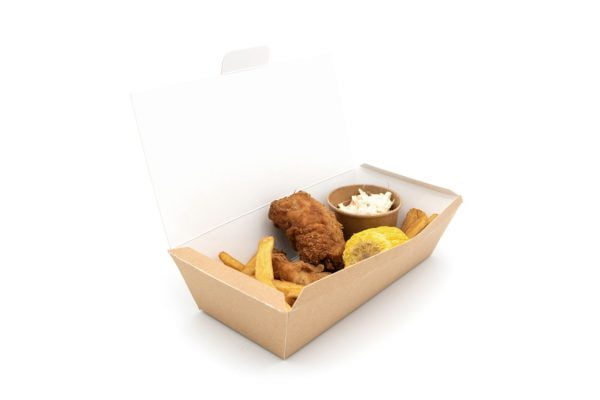 Kraft Meal Box With Chicken Chips And Coleslaw