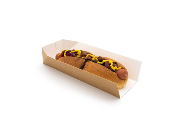 10 Kraft Hotdog Tray (Large)