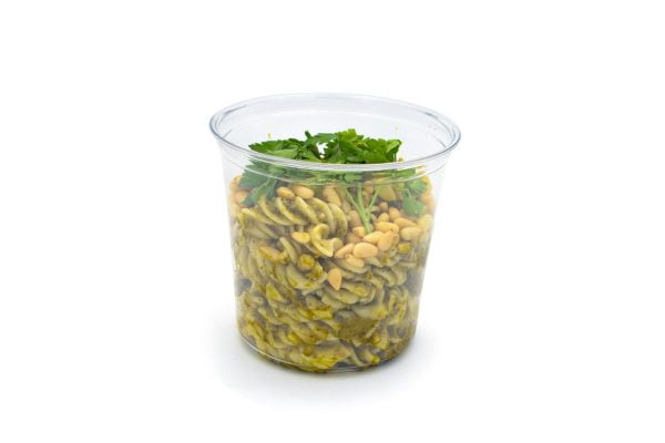 24oz R PET Deli Container With Pesto Pasta (Large)