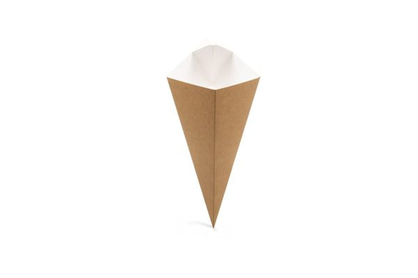 Large Kraft Cone No Contents Frontal