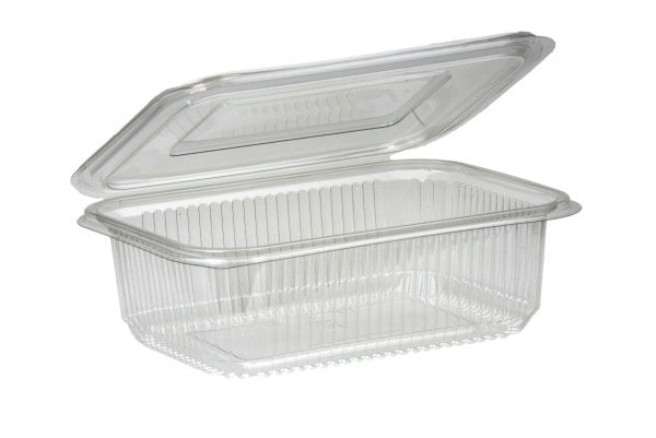 1250ml Rectangular Hinged Lid Salad Container Full Case Of 0