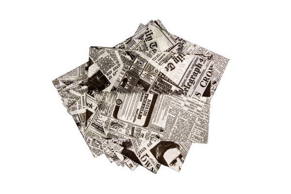 Newsprint Greaseproof Paper   250 X 200mm Full Case 0