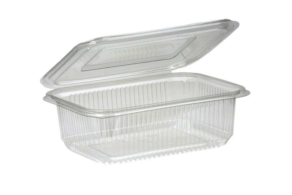 750ml Rectangular Hinged Lid Salad Container Full Case Of 0