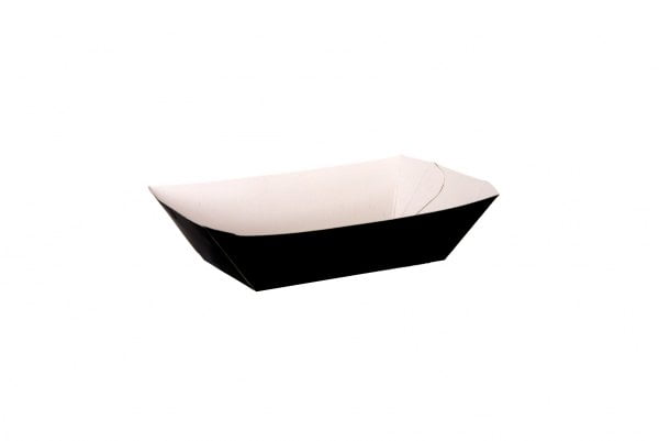 Compostable Black Chip Tray 0