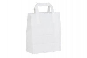 Medium SOS White Paper Carrier Bag-0