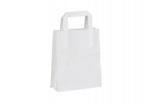 Small White SOS Paper Carrier Bag-0