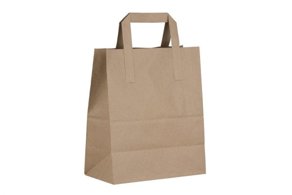 Medium Kraft SOS Paper Carrier Bag 0