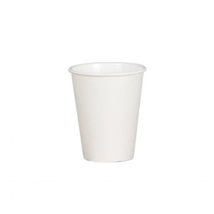 8oz Single Wall White Paper Cup-0