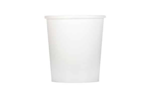 16oz White Paper Soup Container Full Case 0