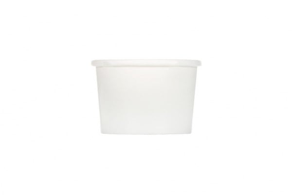 8oz White Paper Soup Container Full Case 0